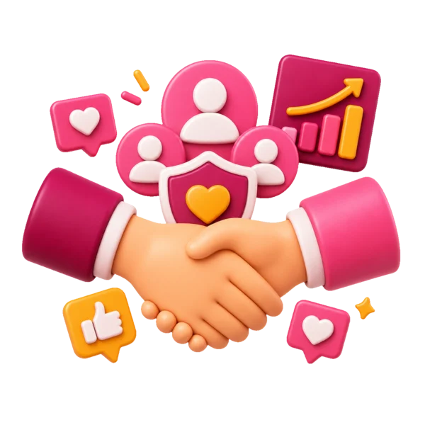 Miembros de nuestro equipo de crecimiento en redes sociales trabajando
